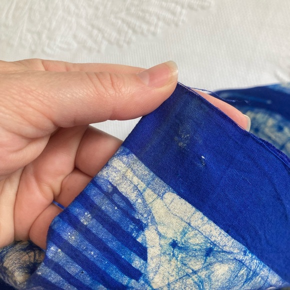 African wax print handmade batik fabric wall hangings lot of 3 - 33” x 45” - Picture 6 of 14